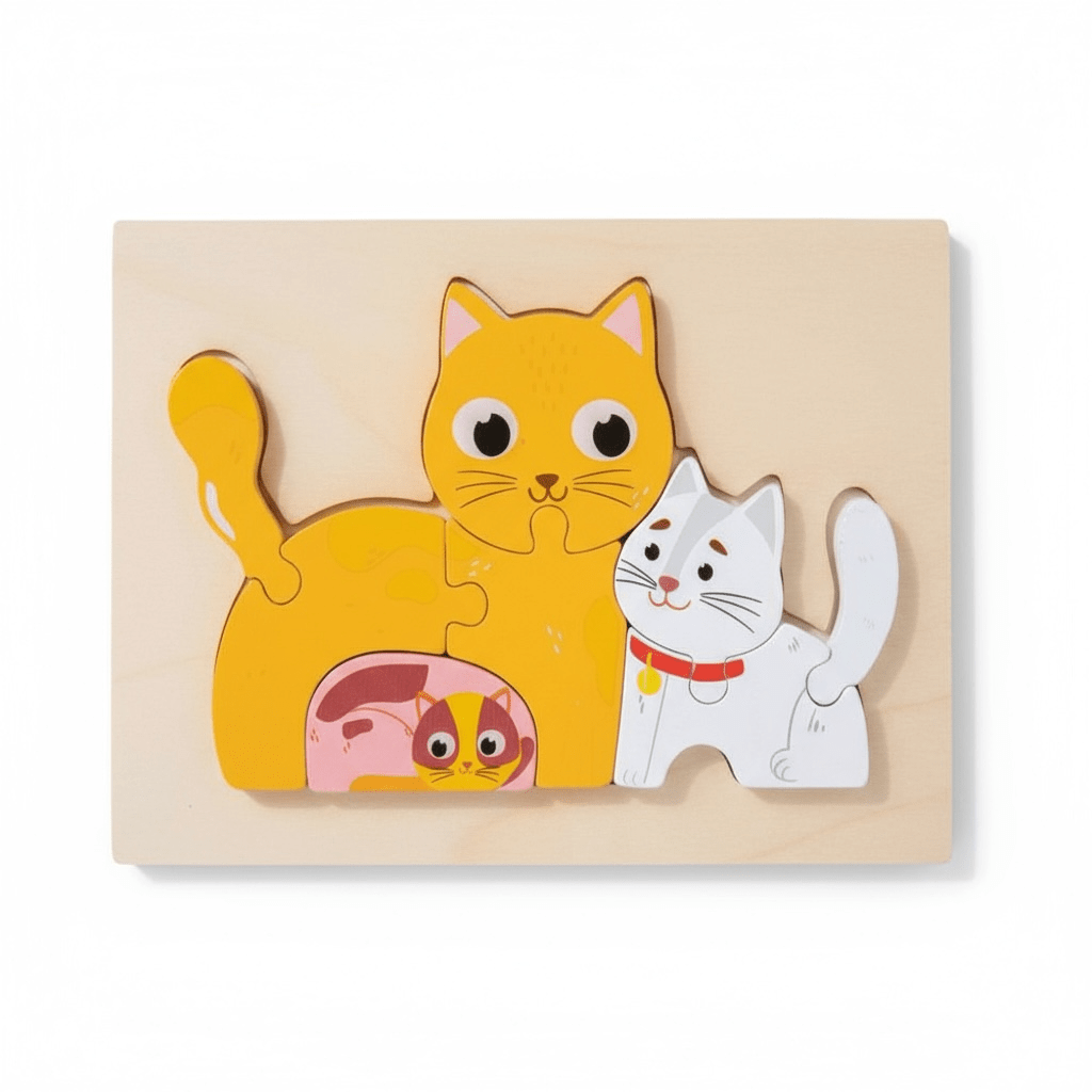 Cat Family Puzzle - The Little Hive