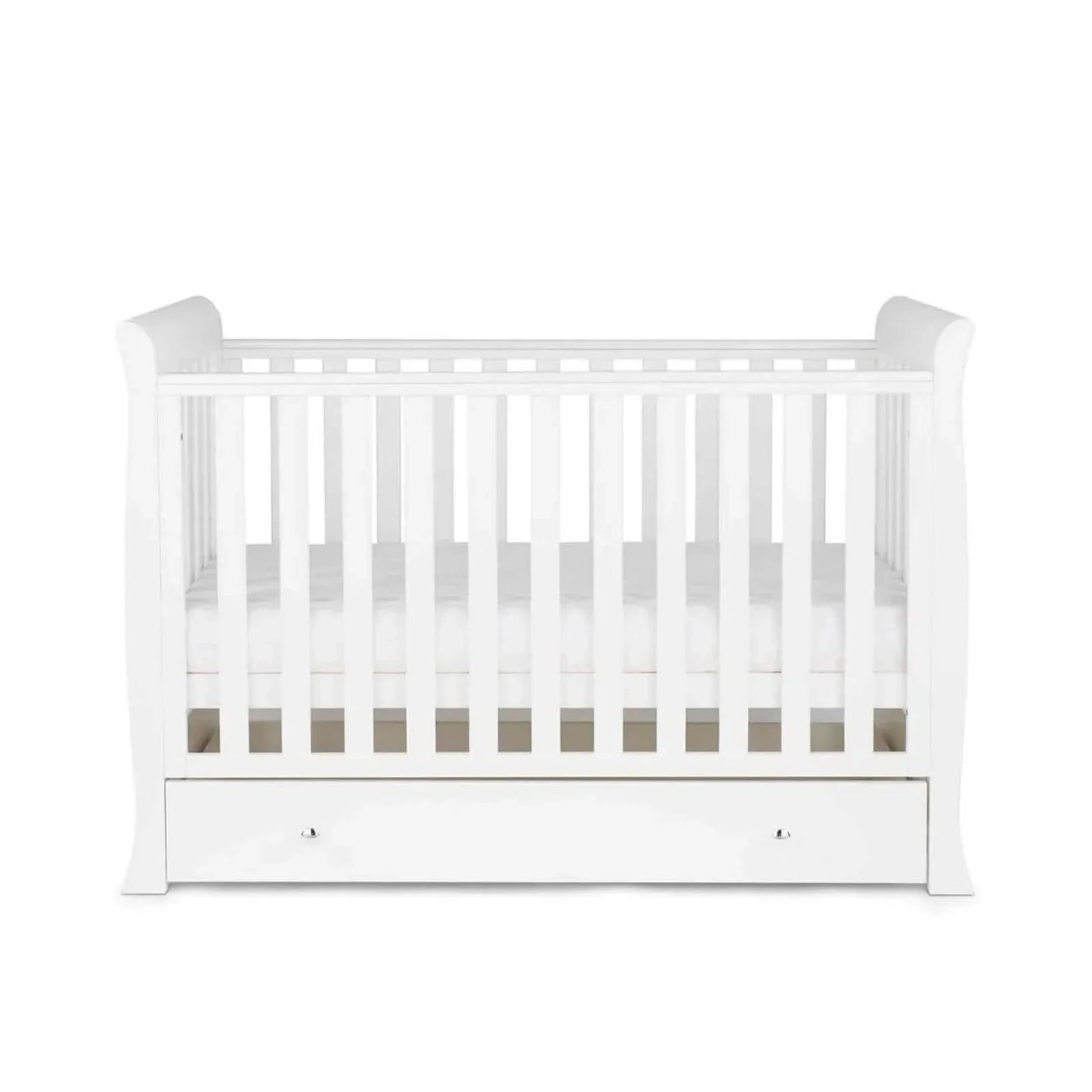 Ickle Bubba Snowdon 4 in 1 Mini 2 Piece Furniture Set White - Premium Pocket Sprung Mattress