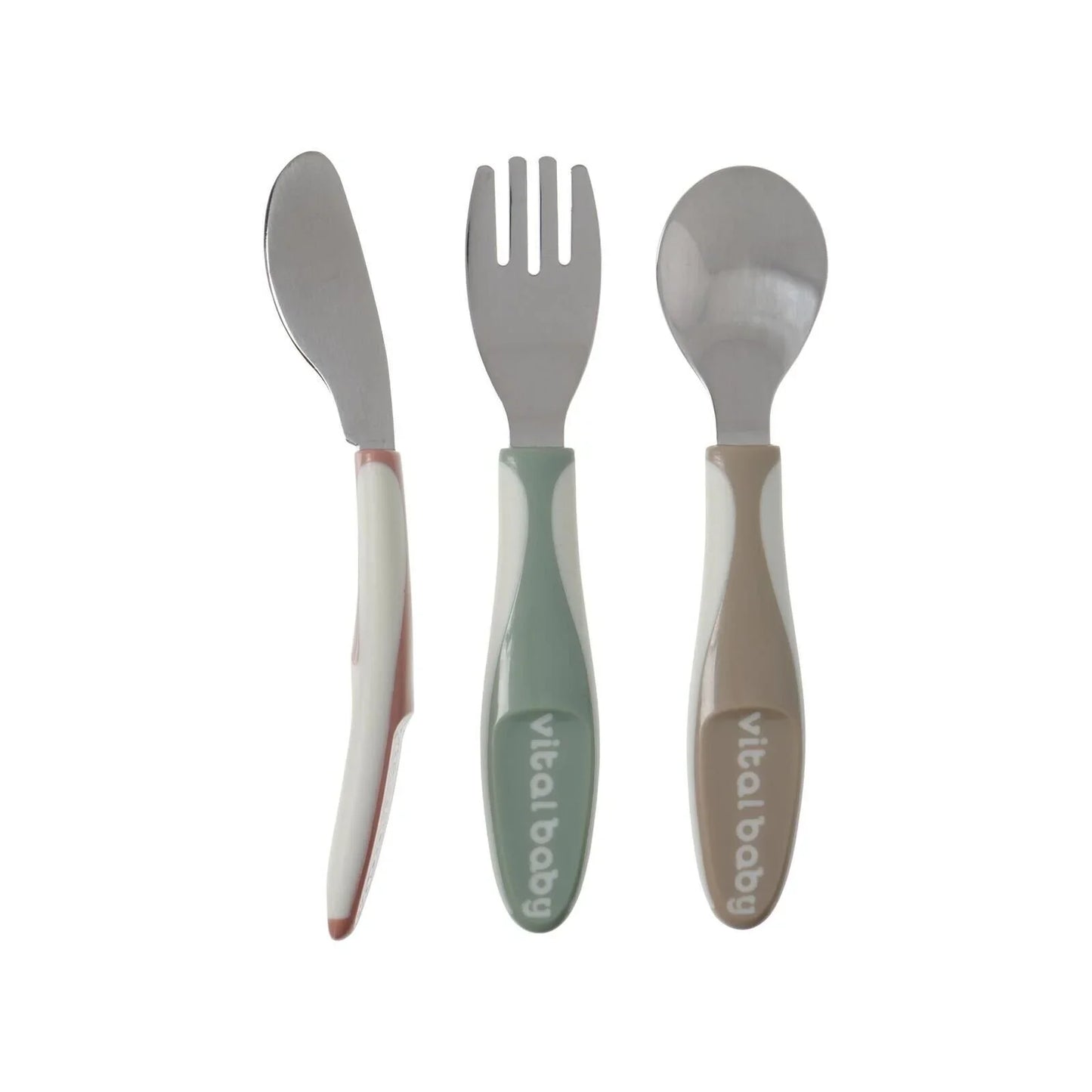 Vital Baby Nourish Big Kid Cutlery Pack of 3 - Natural