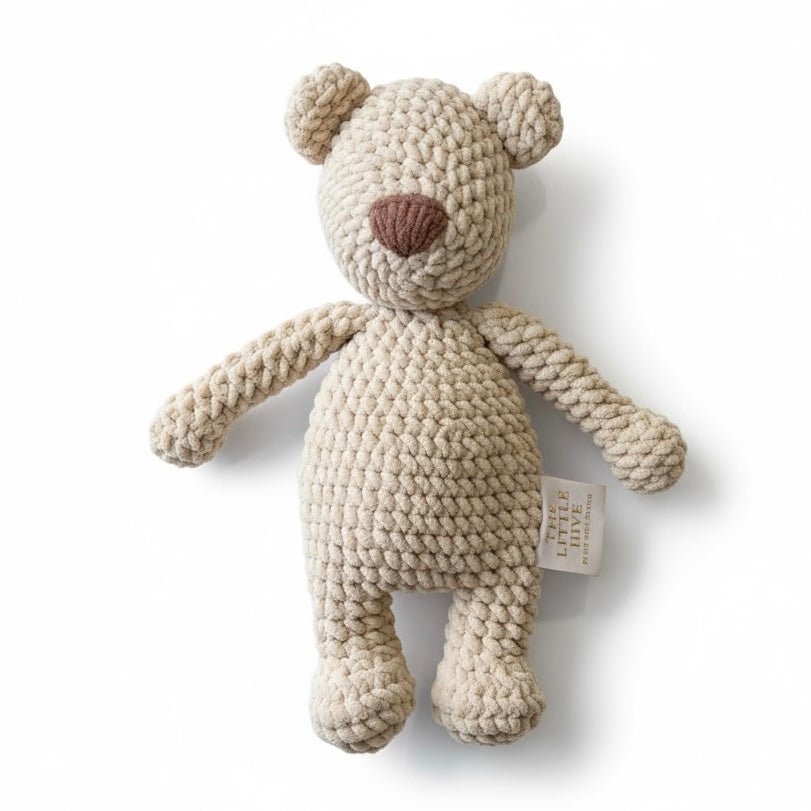 Chunky Hand Knitted Teddy Comforter - The Little Hive