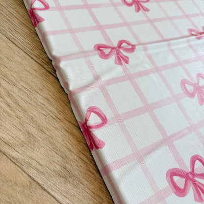 Travel Changing Mat - Pink Bows