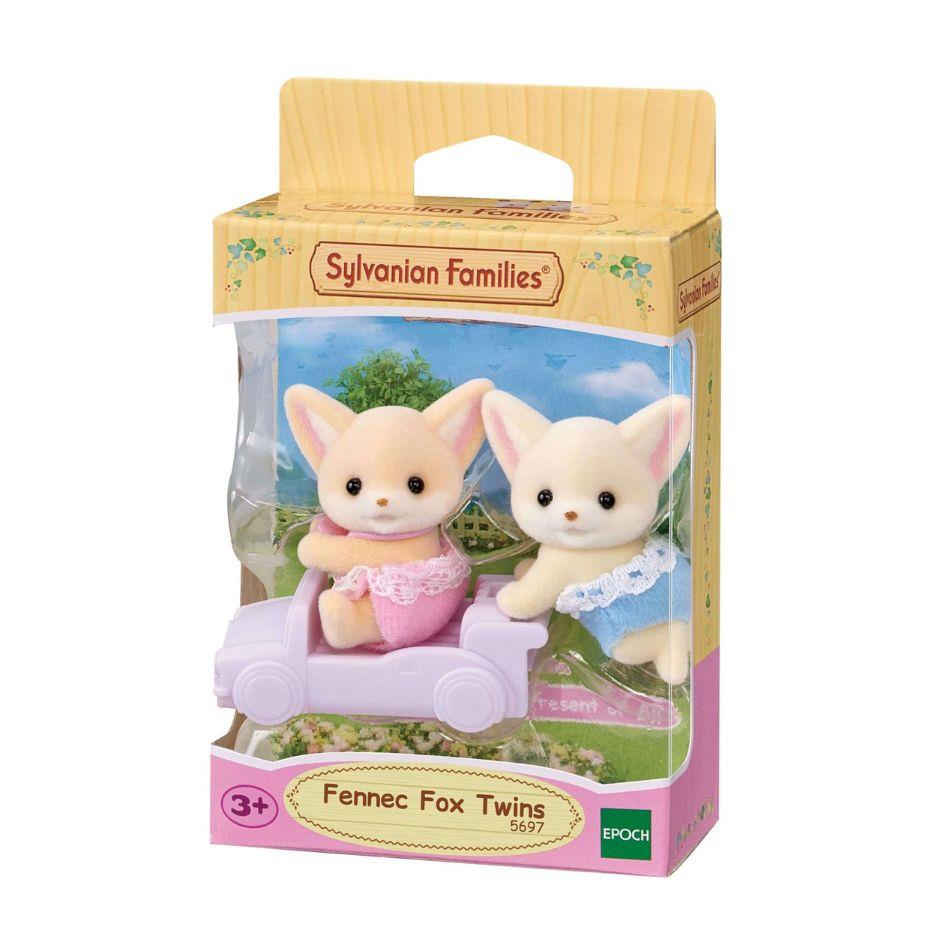 Coffret de jeu Sylvanian Families Jumeaux Renards Fennec pour les enfants de 3 ans et plus