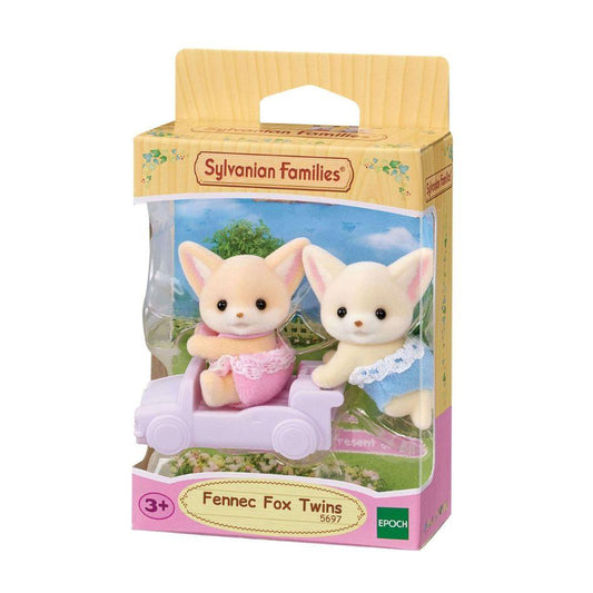 Coffret de jeu Sylvanian Families Jumeaux Renards Fennec pour les enfants de 3 ans et plus