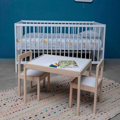 Ensemble table et chaise en bois Montessori pour bébé