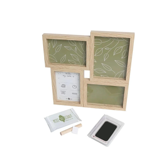 Cadre puzzle Petit Artichaut avec empreintes de mains et de pieds - Olivier