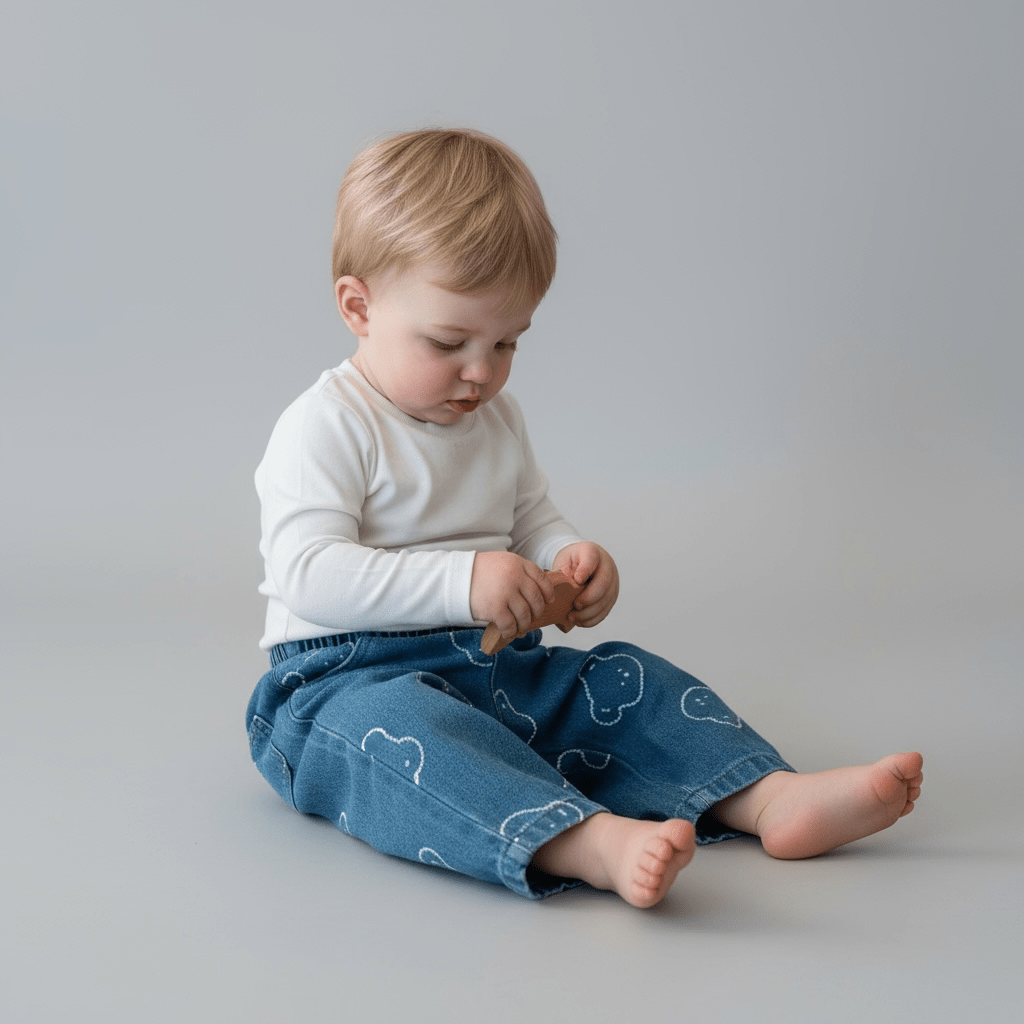 Denim Bear Print Jacket & Jogger Set (2 - Piece) - The Little Hive