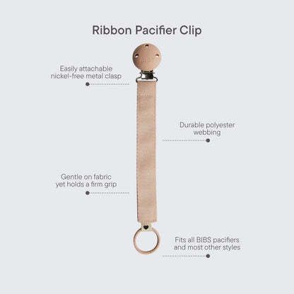 Ruban pour attache-tétine BIBS - Rose poudré