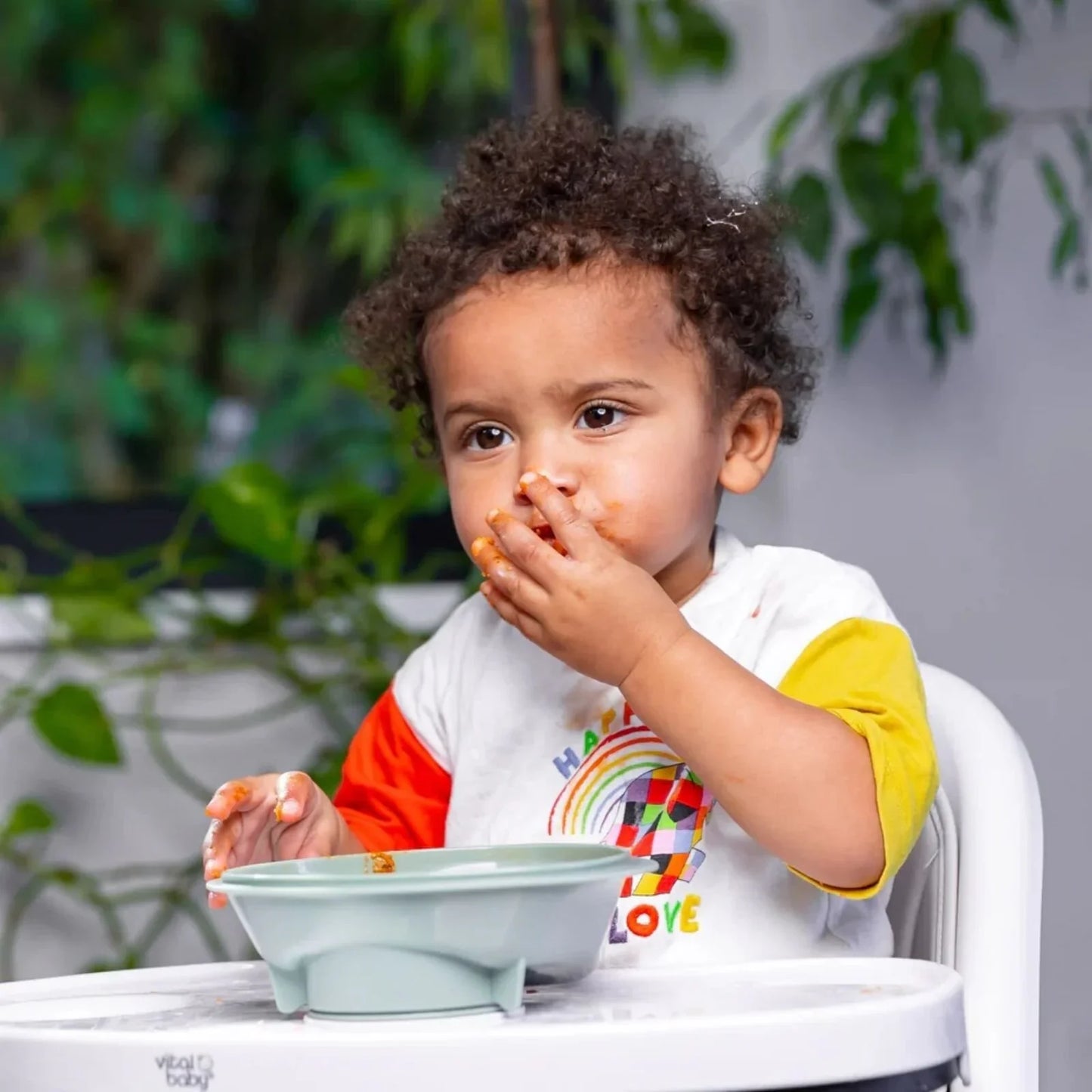 Vital Baby Nourish Power Suction Bowl - Natural Moss