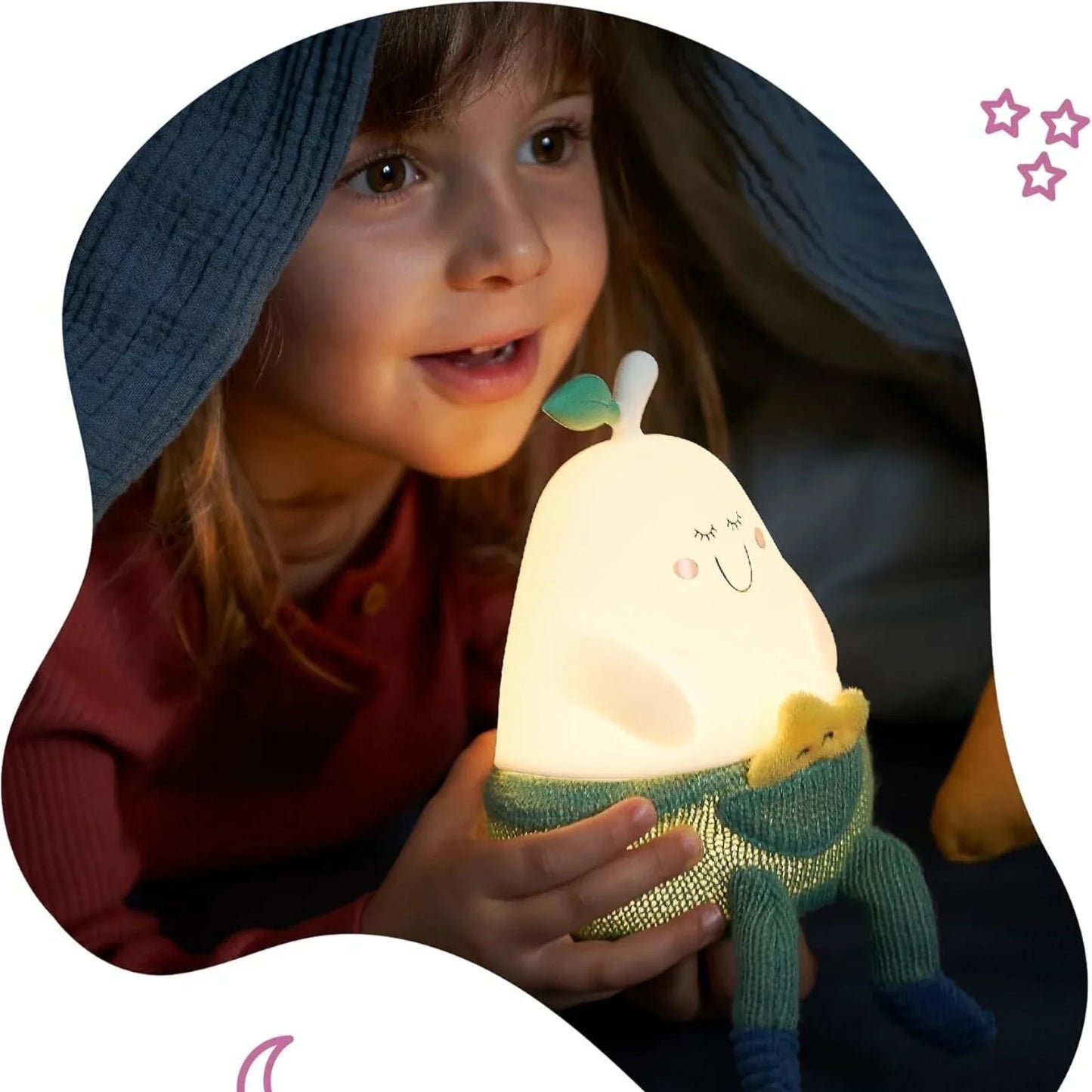 Badabulle Bertille Silicon Glow Rechargable Night Light