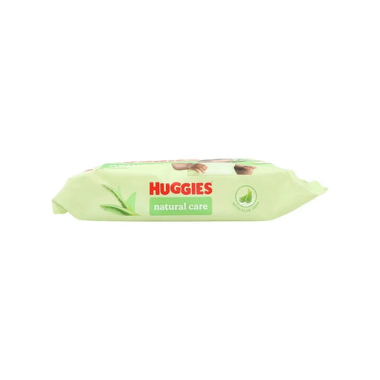 Lingettes pour bébé Huggies Natural Care sans plastique, paquet de 48
