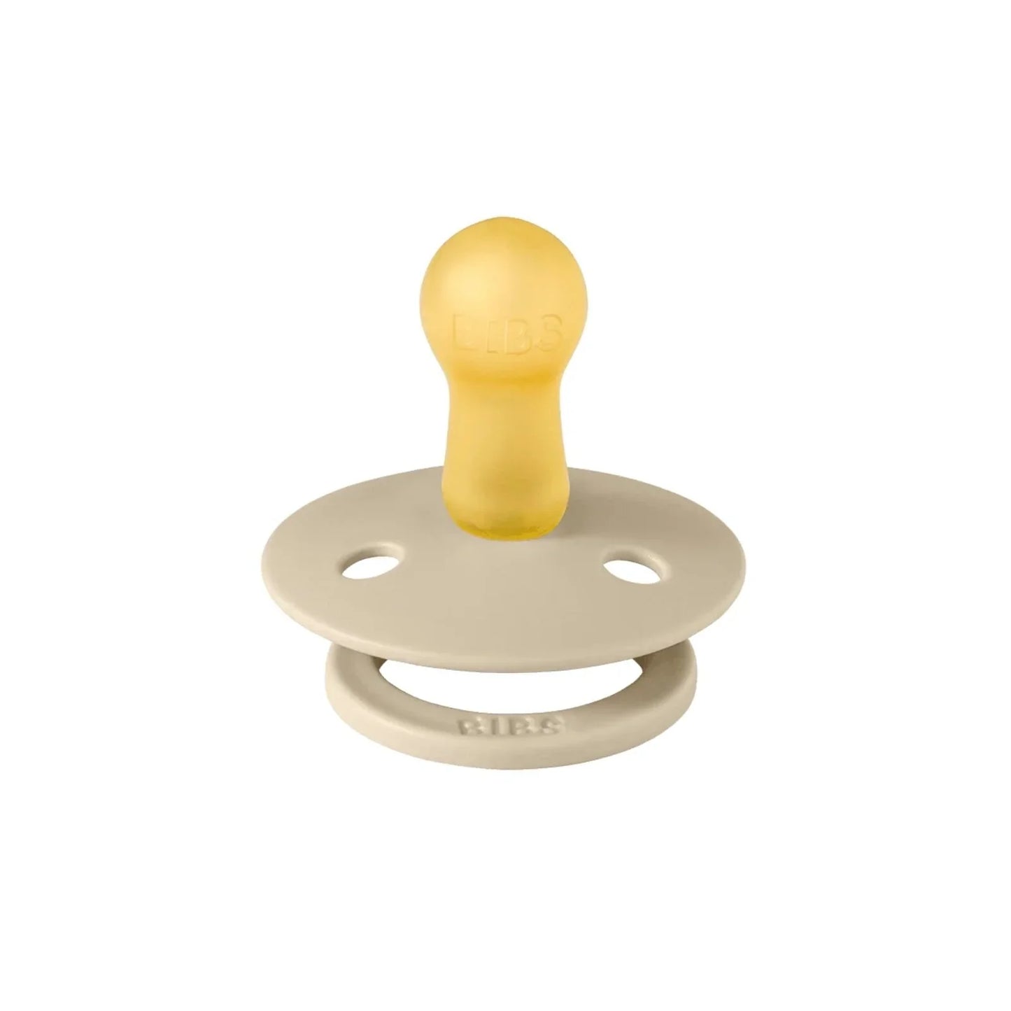 Sucettes en latex colorées BIBS 0-6 mois, lot de 2 - Vanille et Rose