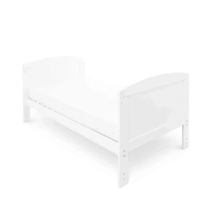 Ickle Bubba Coleby Classic Cot Bed & Under Drawer White - Fibre Mattress