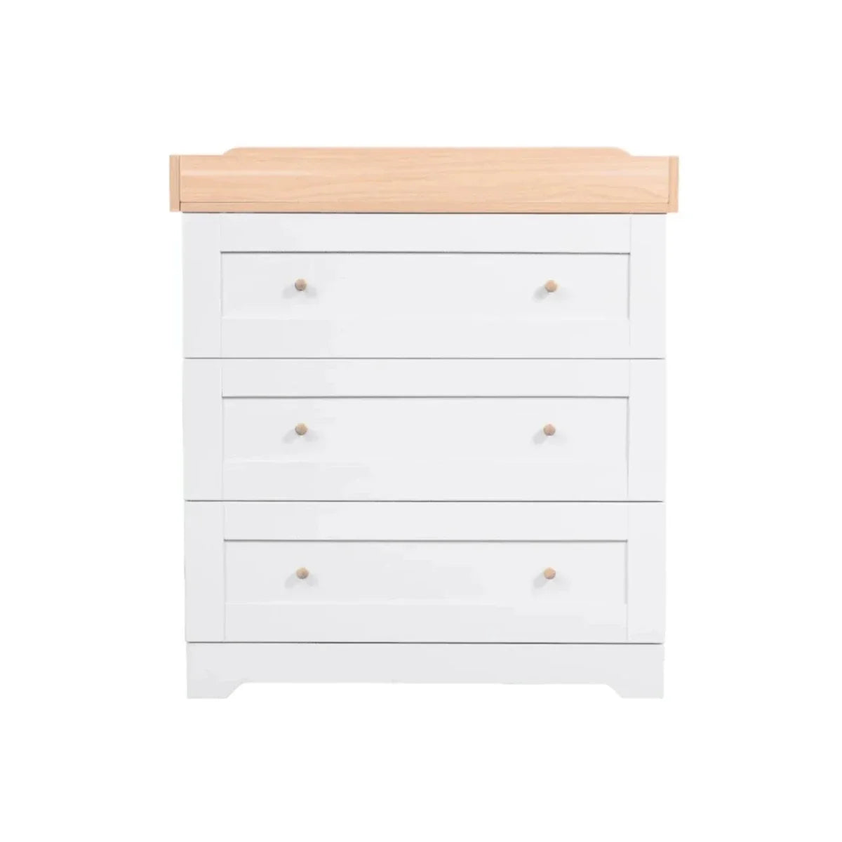 Tutti Bambini Malmo Cot Bed with Rio 2 pcs Furniture Set - Dove Grey/Honey Oak