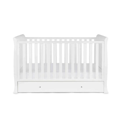 Ickle Bubba Snowdon Classic 2 Piece Furniture Set White - Premium Sprung Mattress