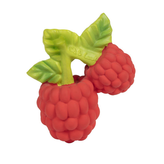 Oli et Carol Valery, le jouet de dentition à la framboise