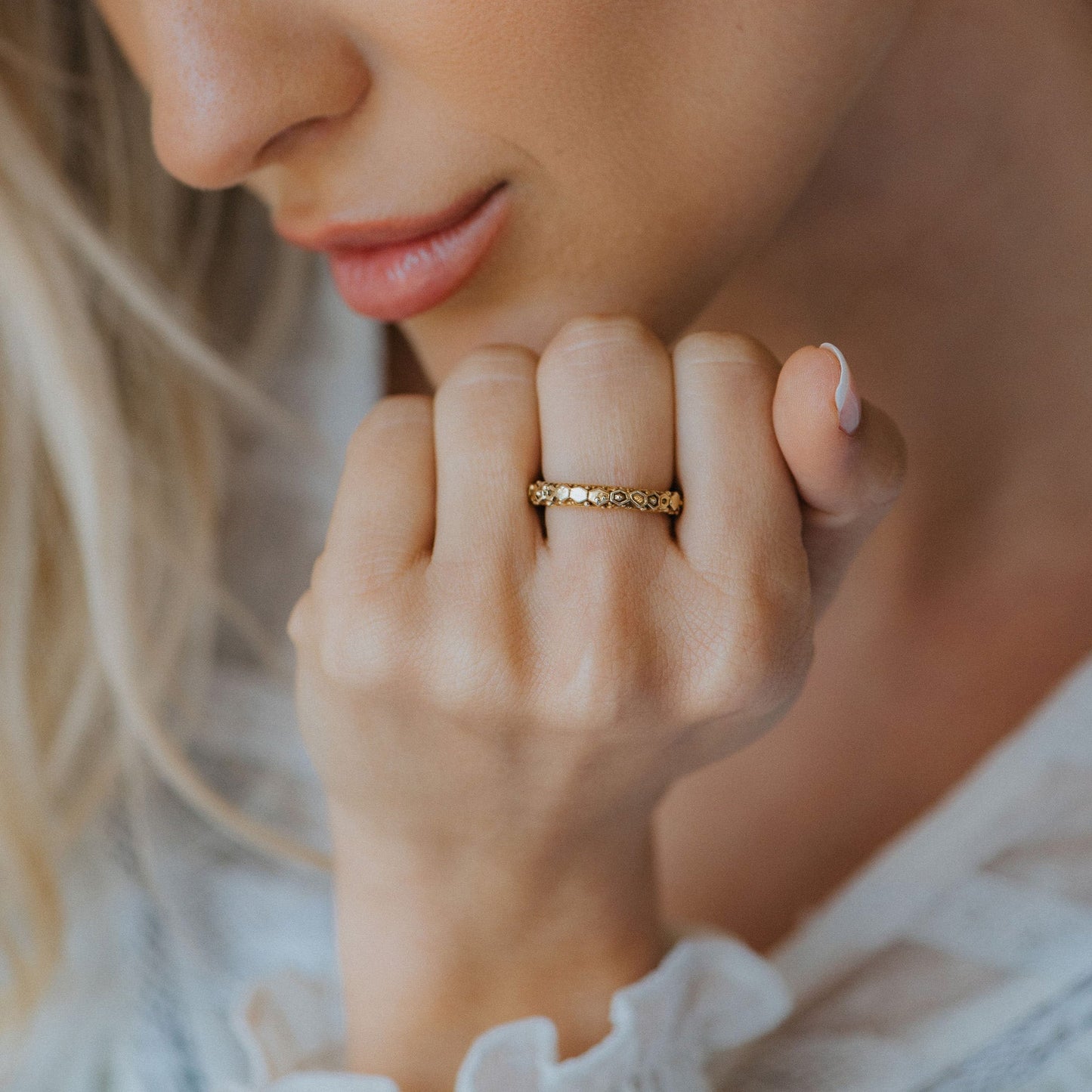 Everyday Gold or Silver Goddess Inspired Ring - Hebe