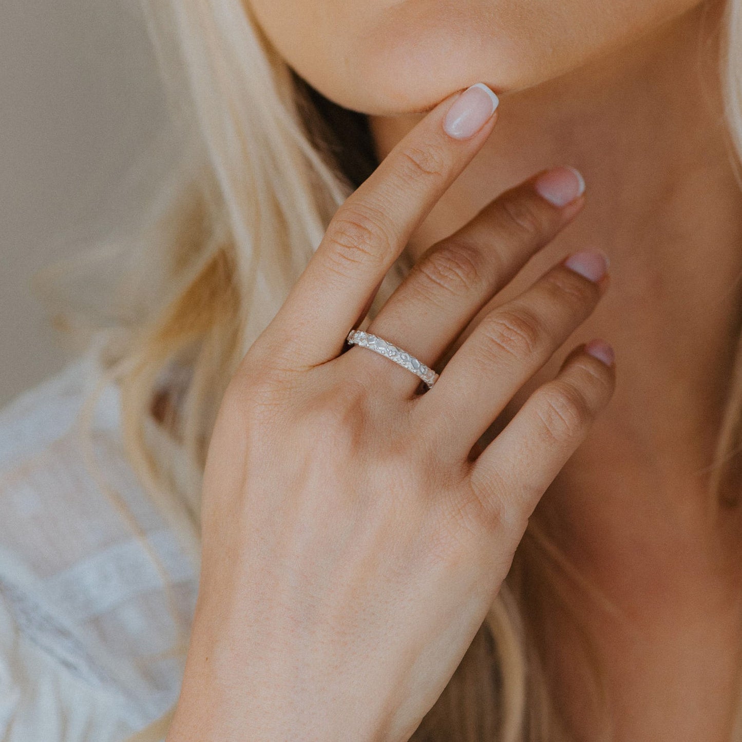 Everyday Silver Goddess Inspired Ring - Hebe