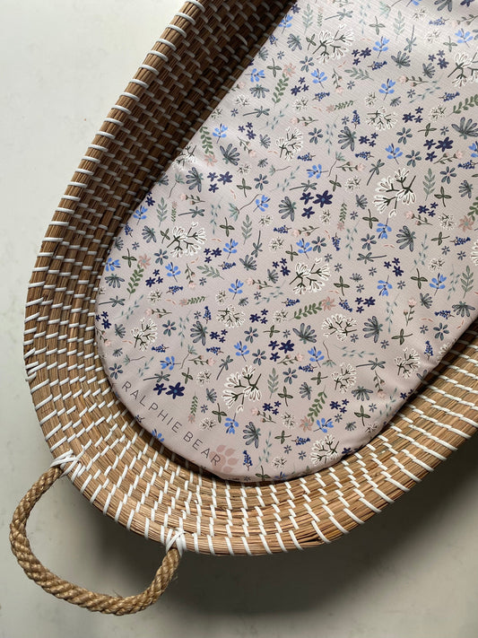 Wildflower Changing Basket Mat Liner