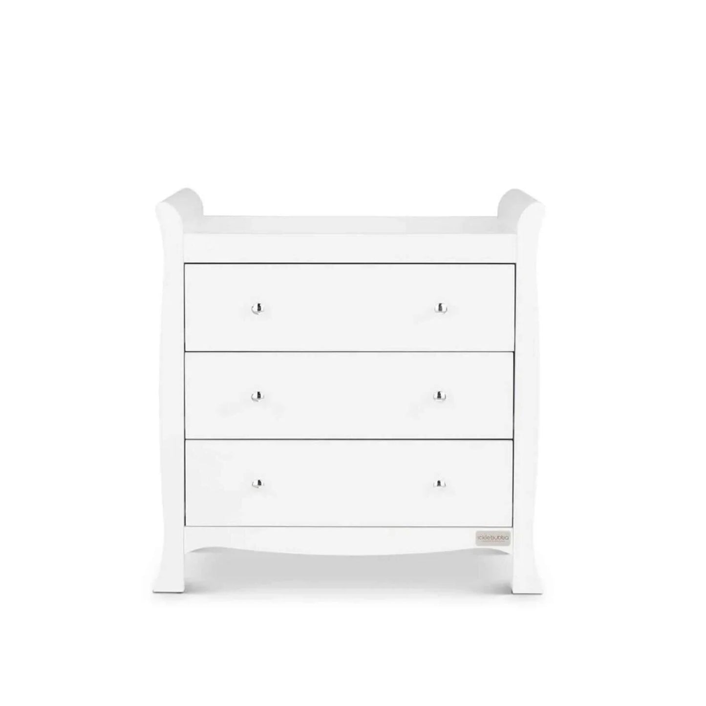 Ickle Bubba Snowdon 4 in 1 Mini 2 Piece Furniture Set White - Fibre Mattress