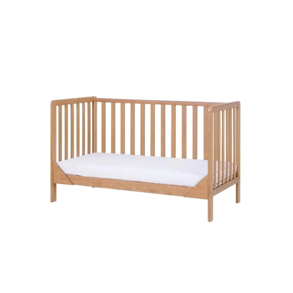 Tutti Bambini Malmo Cot Bed with Rio 3 pcs Furniture Set - Dove Grey/Honey Oak