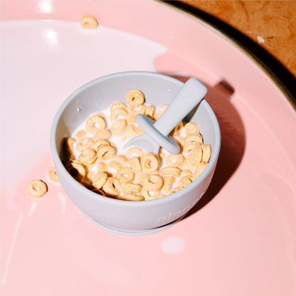 Bol à ventouse en silicone Pippeta - Rose cendré