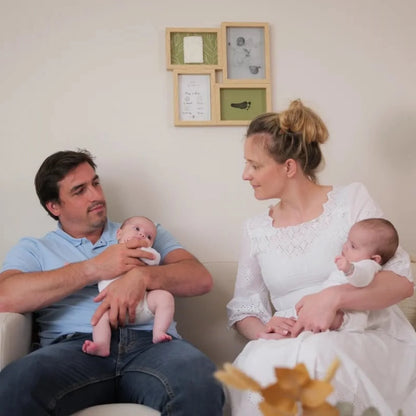 Cadre puzzle Petit Artichaut avec empreintes de mains et de pieds - Olivier