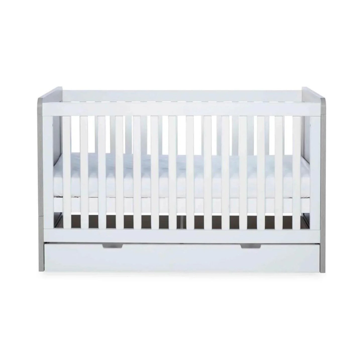 Ickle Bubba Pembrey Furniture Set Under Drawer Ash Grey & White 3 pcs - Premium Pocket Sprung Mattress