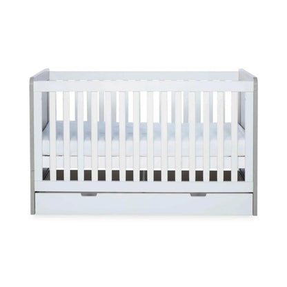 Ickle Bubba Pembrey Furniture Set Under Drawer Ash Grey & White 3 pcs - Premium Pocket Sprung Mattress