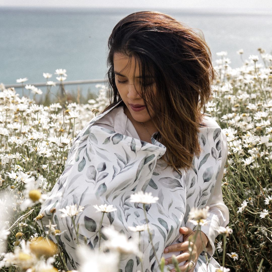 Feeding & Pumping Privacy Cover - Waterleaves - The Little Hive