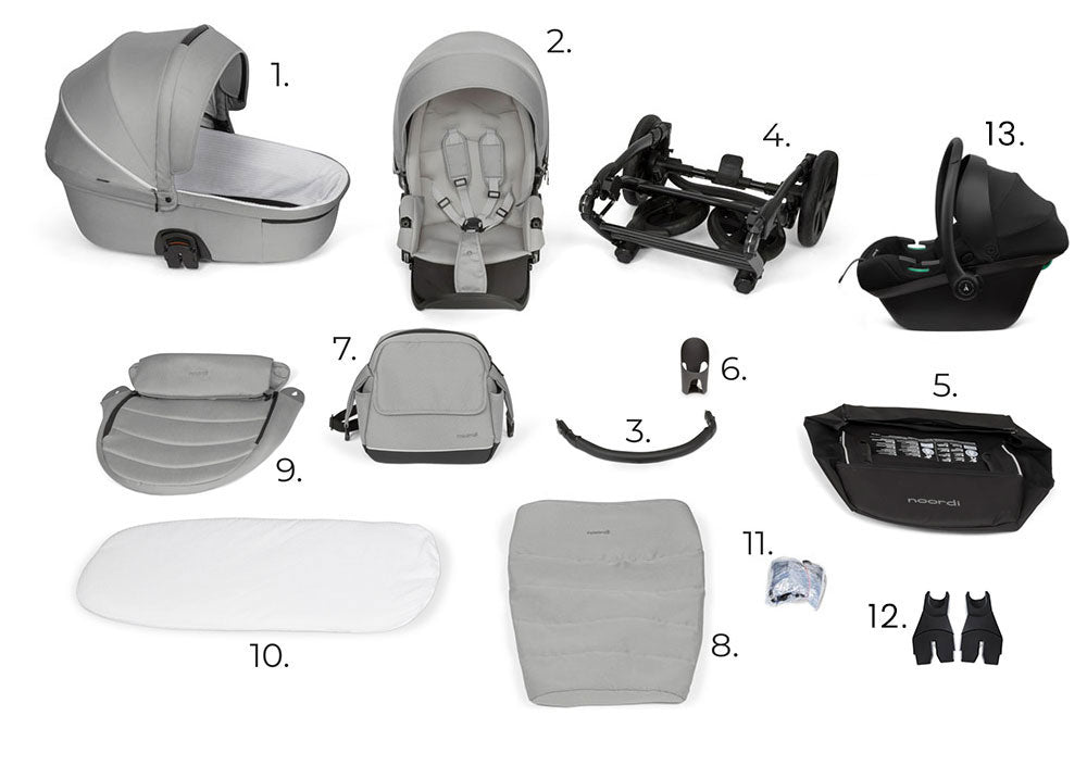 Noordi Fjordi V1 Leather 3in1 with Travel Carrier Car Seat