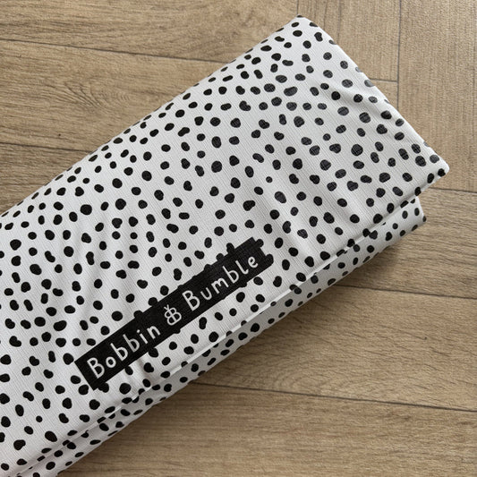 Travel Changing Mat - Black Spotty Print
