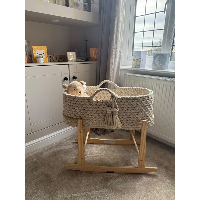 Handmade Neutral Moses Basket - The Little Hive
