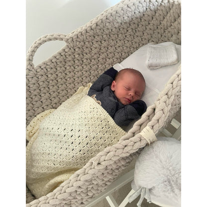 Handmade Neutral Moses Basket - The Little Hive