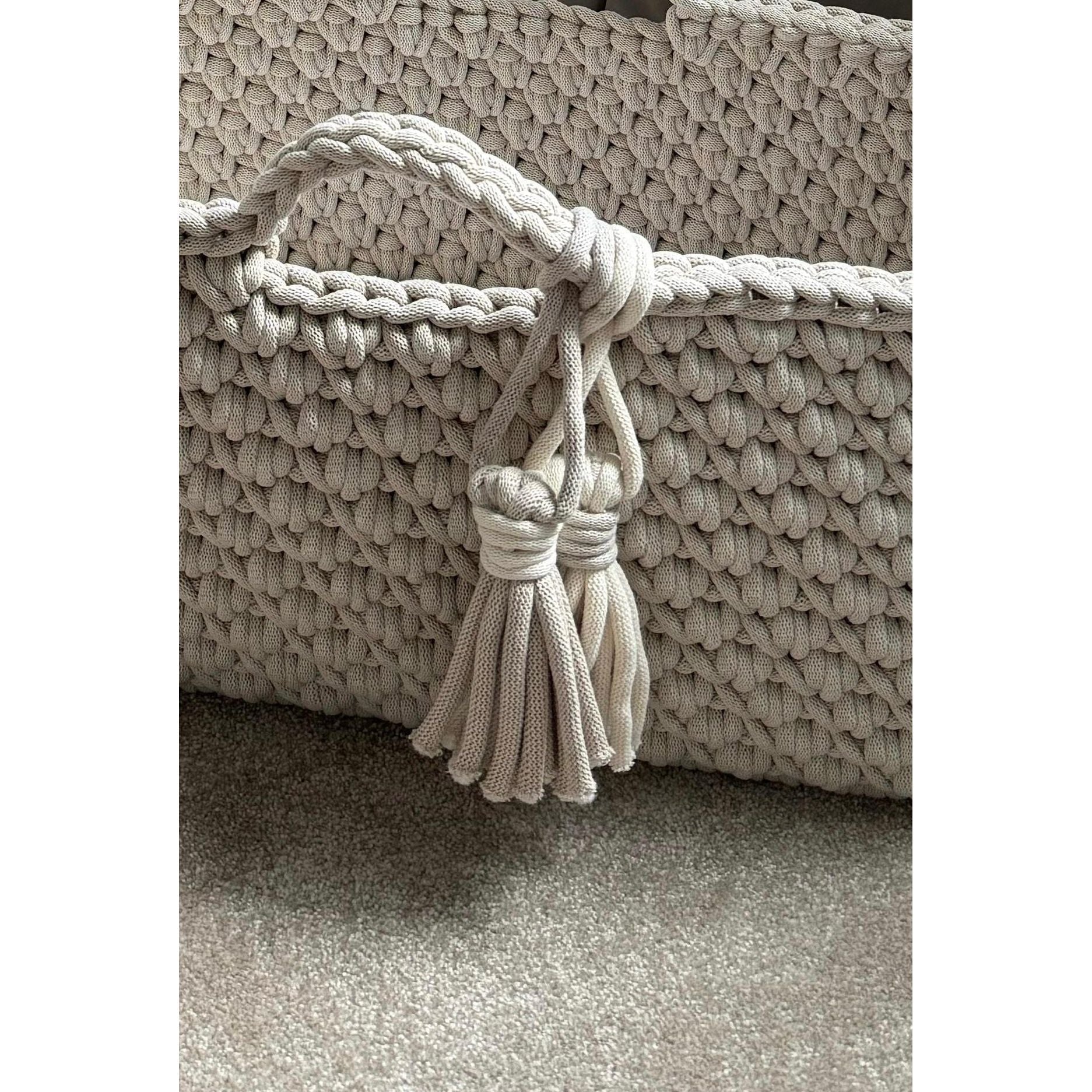 Handmade Neutral Moses Basket - The Little Hive