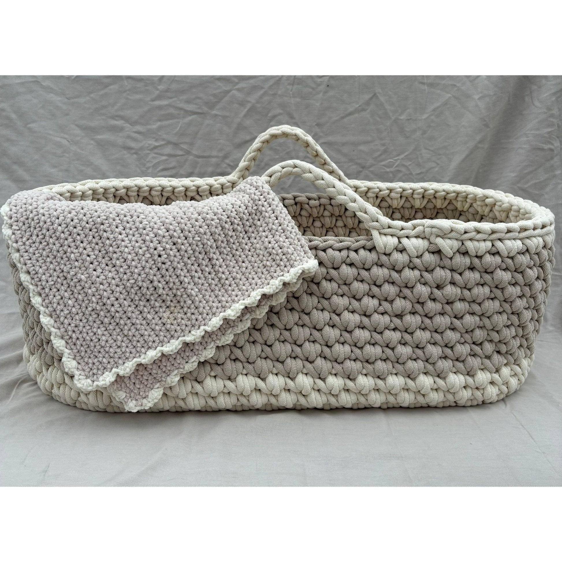 Handmade Neutral Moses Basket - The Little Hive