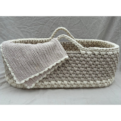 Handmade Neutral Moses Basket - The Little Hive
