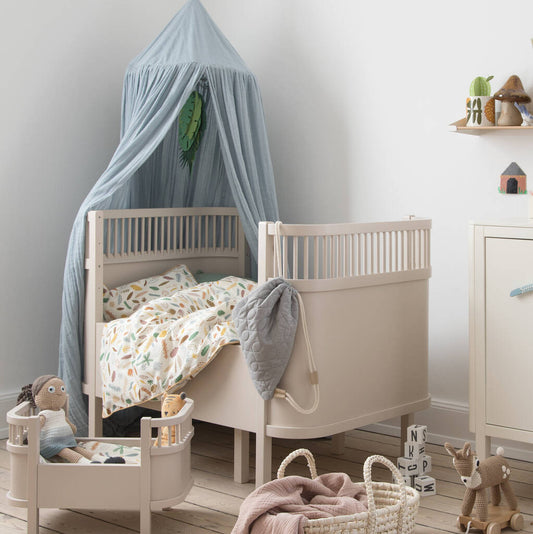 Birchbark Rose Baby & Junior Cot Bed by Sebra