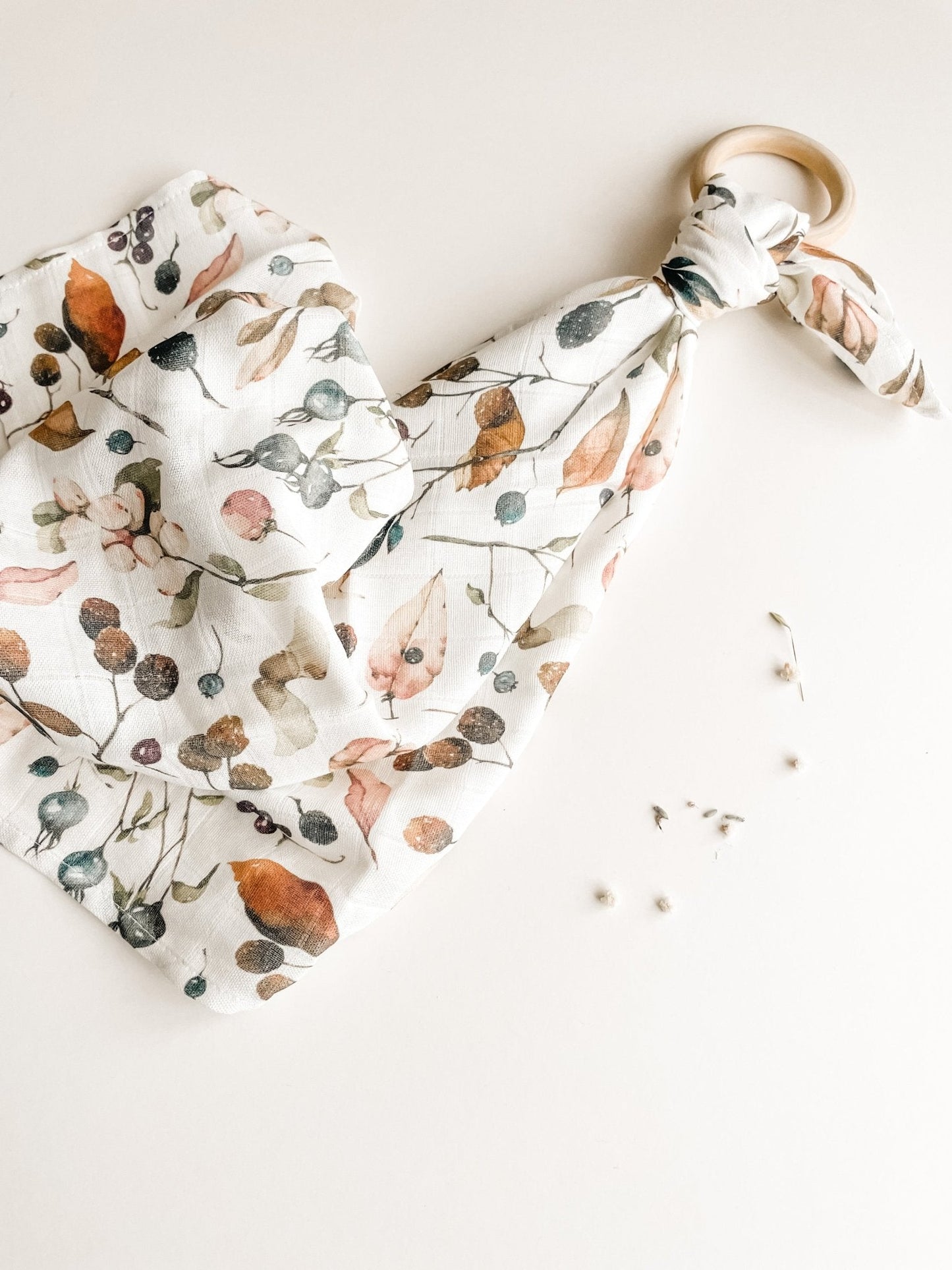 Teether Muslin Lovey Teething Ring