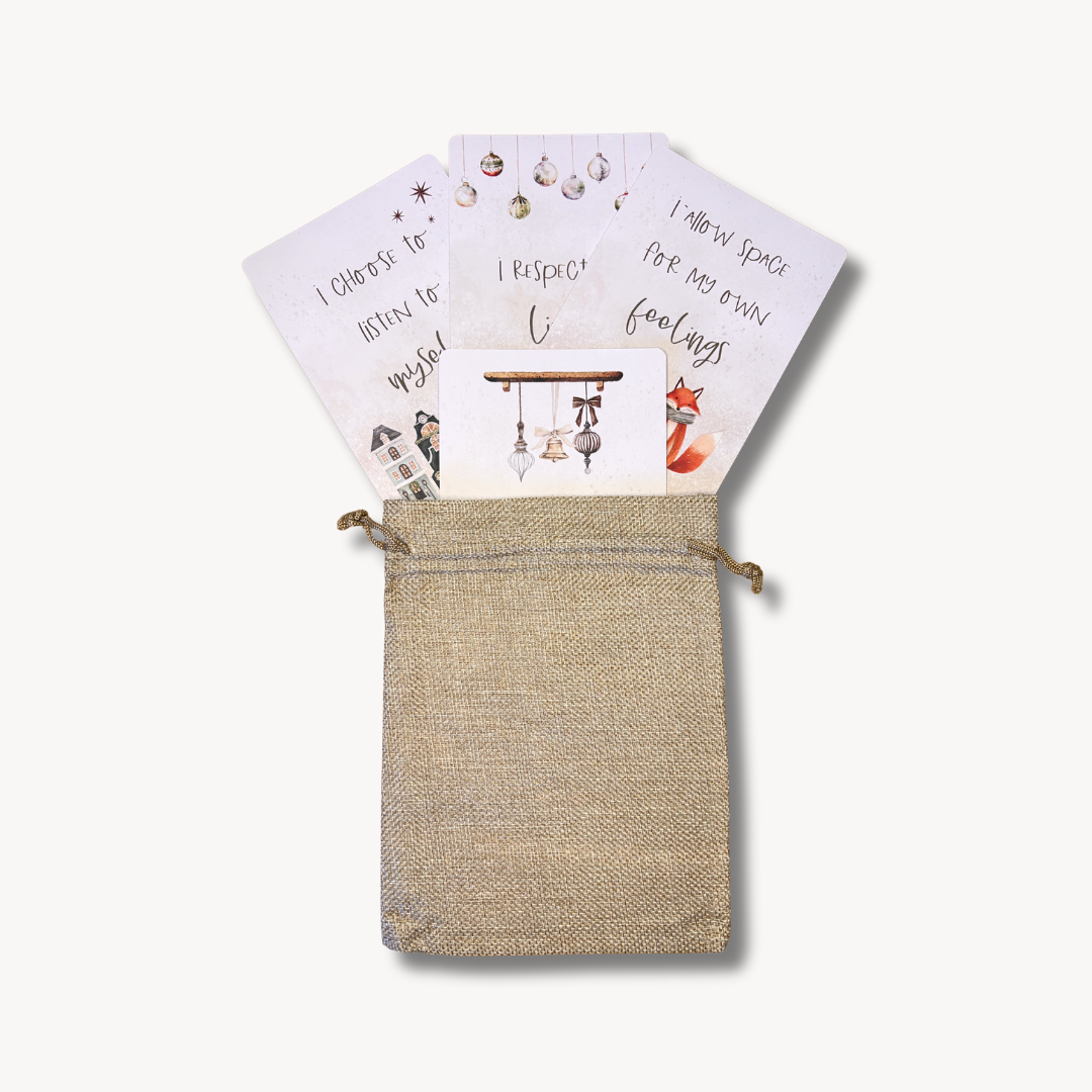 Duo de cartes d'affirmation festive (adulte et enfant)