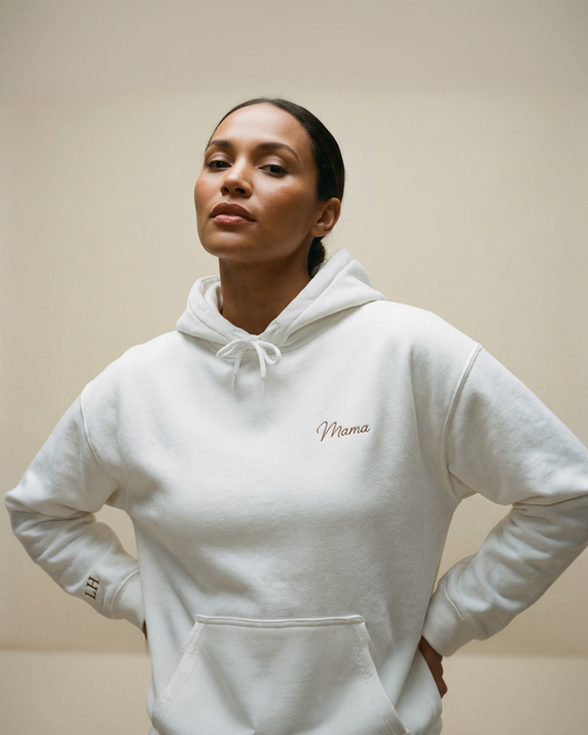 Mama Embroidered Hoodie — The Little Hive LH Sleeve