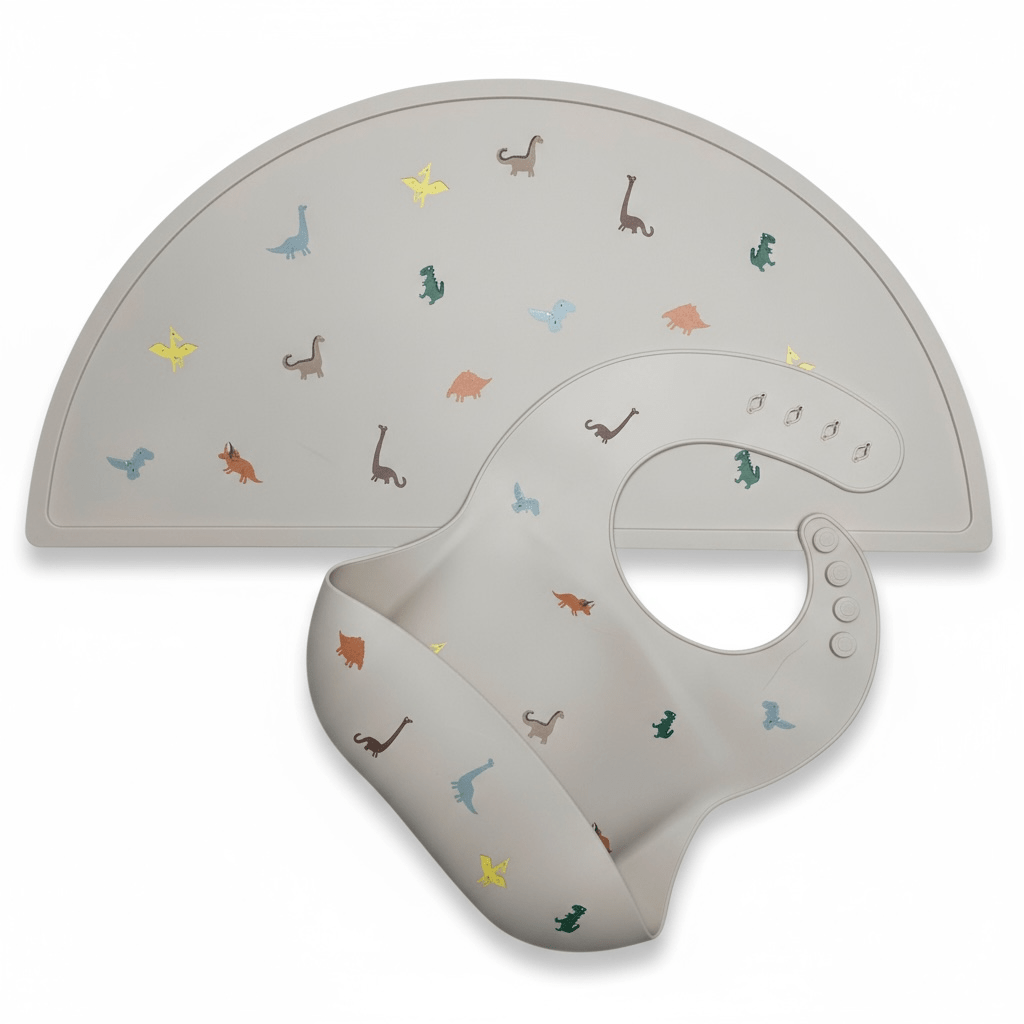 Korean - Style Silicone Placemat (Dinosaur Pattern) - The Little Hive
