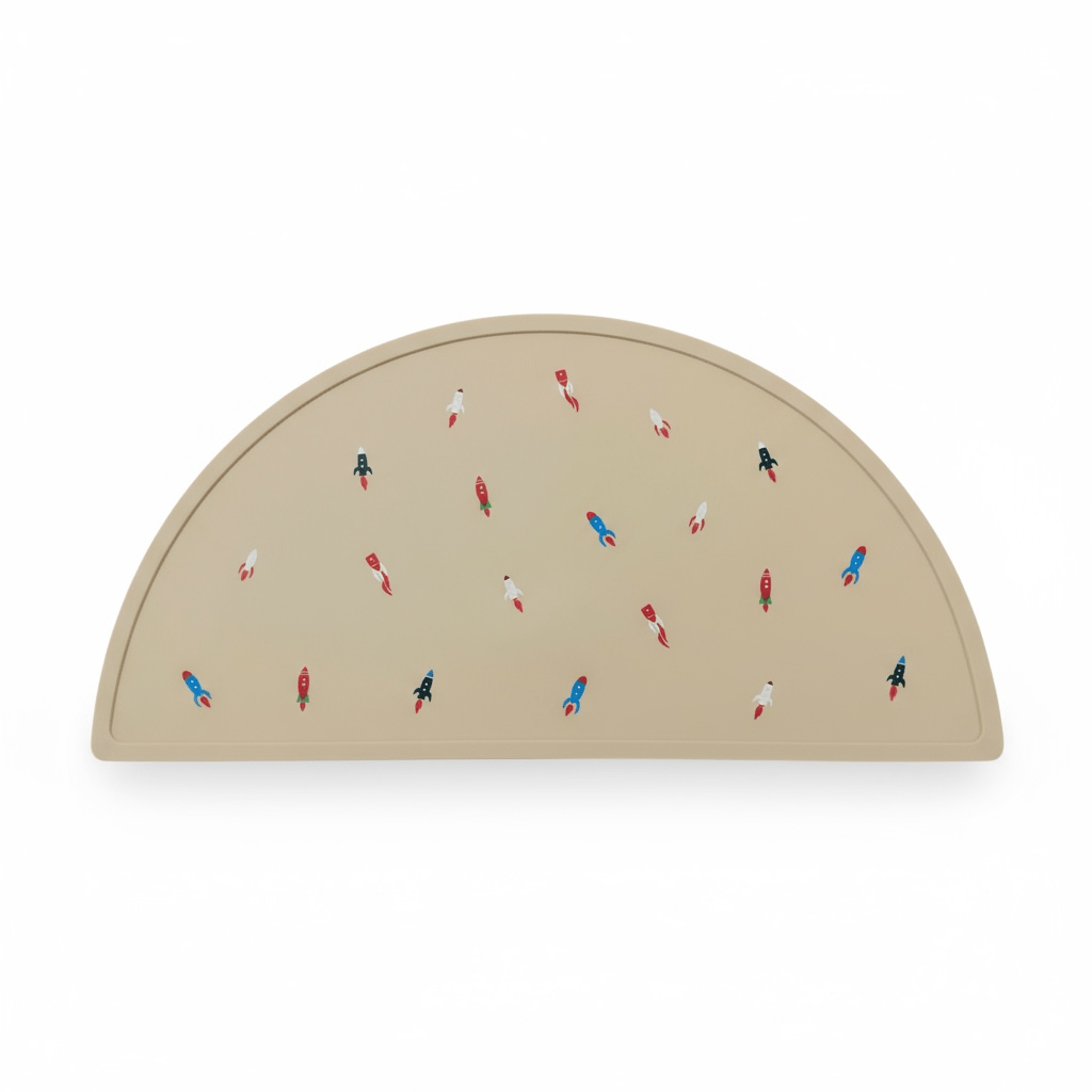 Korean - Style Silicone Placemat (Rocket Pattern) - The Little Hive