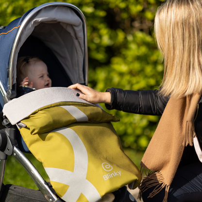 BlinkyWarm - Universal All Season Buggy Rain Cover / Sunshade UV50+ / Footmuff - Olive Green