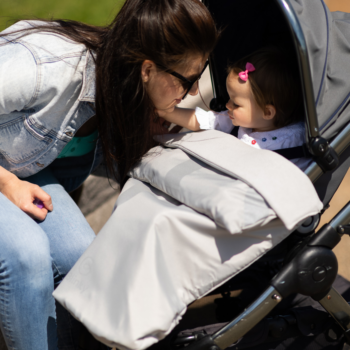 BlinkyWarm - Universal All Season Buggy Rain Cover / Sunshade UV50+ / Footmuff - Silver