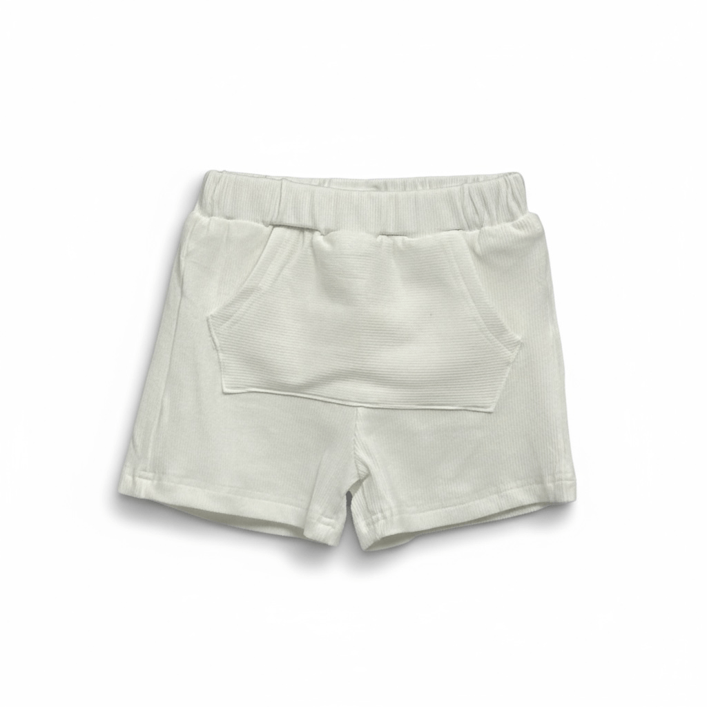 Lightweight Ribbed Cotton Pocket Shorts - The Little Hive