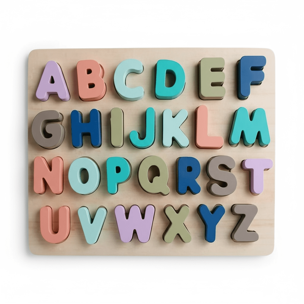 Macaron Capital Letter Puzzle - The Little Hive