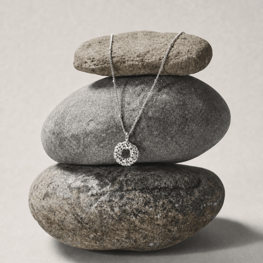 Mini Silver Barnacle Necklace