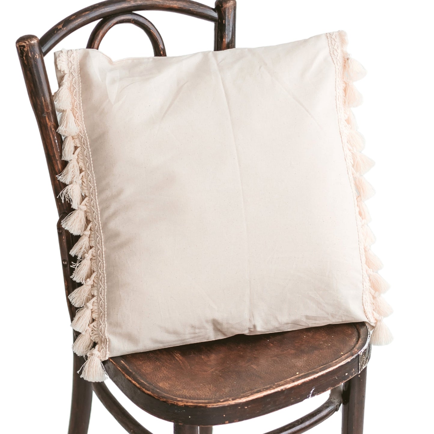 Minicamp | Decorative Cushion with Tassel Decor in Ecru - The Little Hive