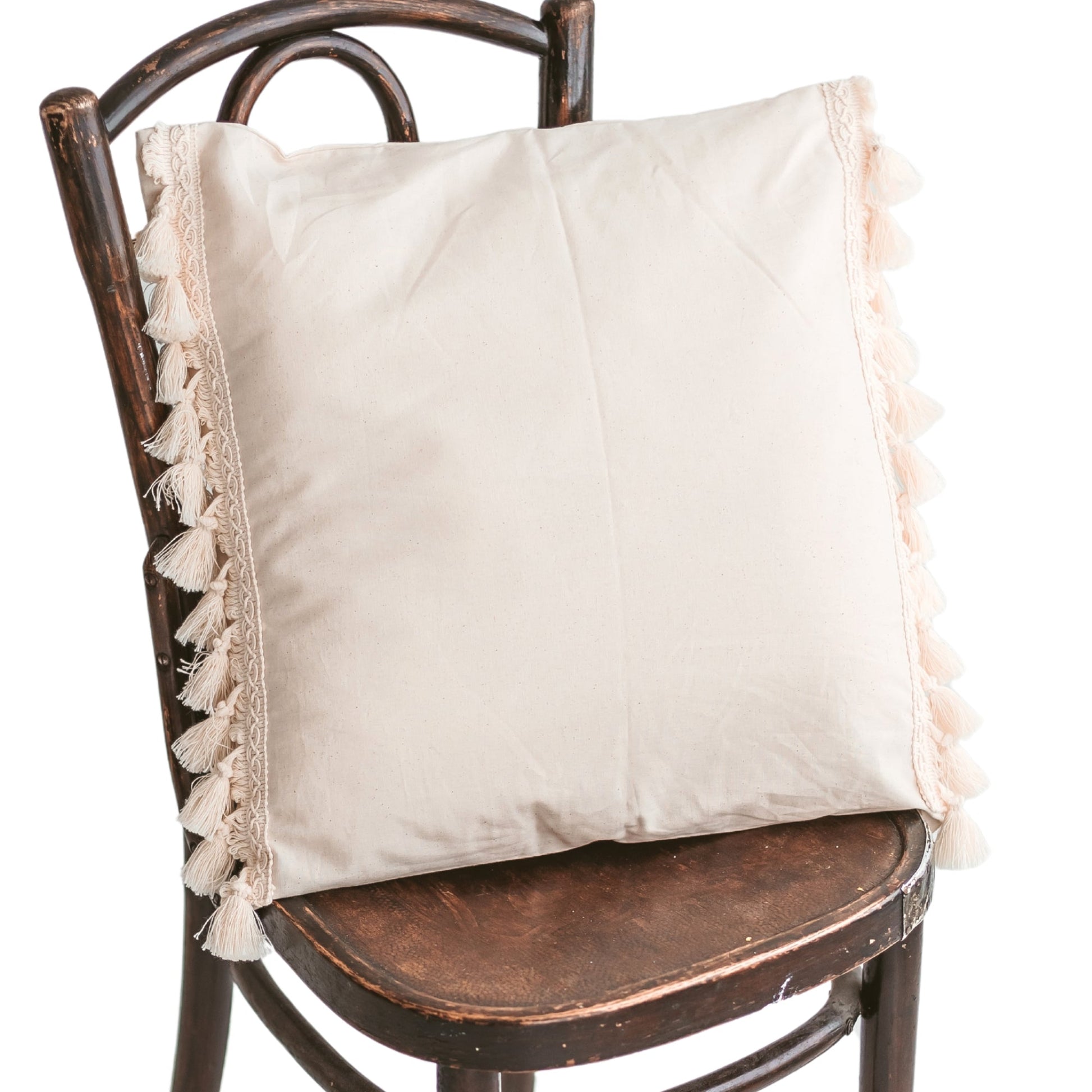 Minicamp | Decorative Cushion with Tassel Decor in Ecru - The Little Hive