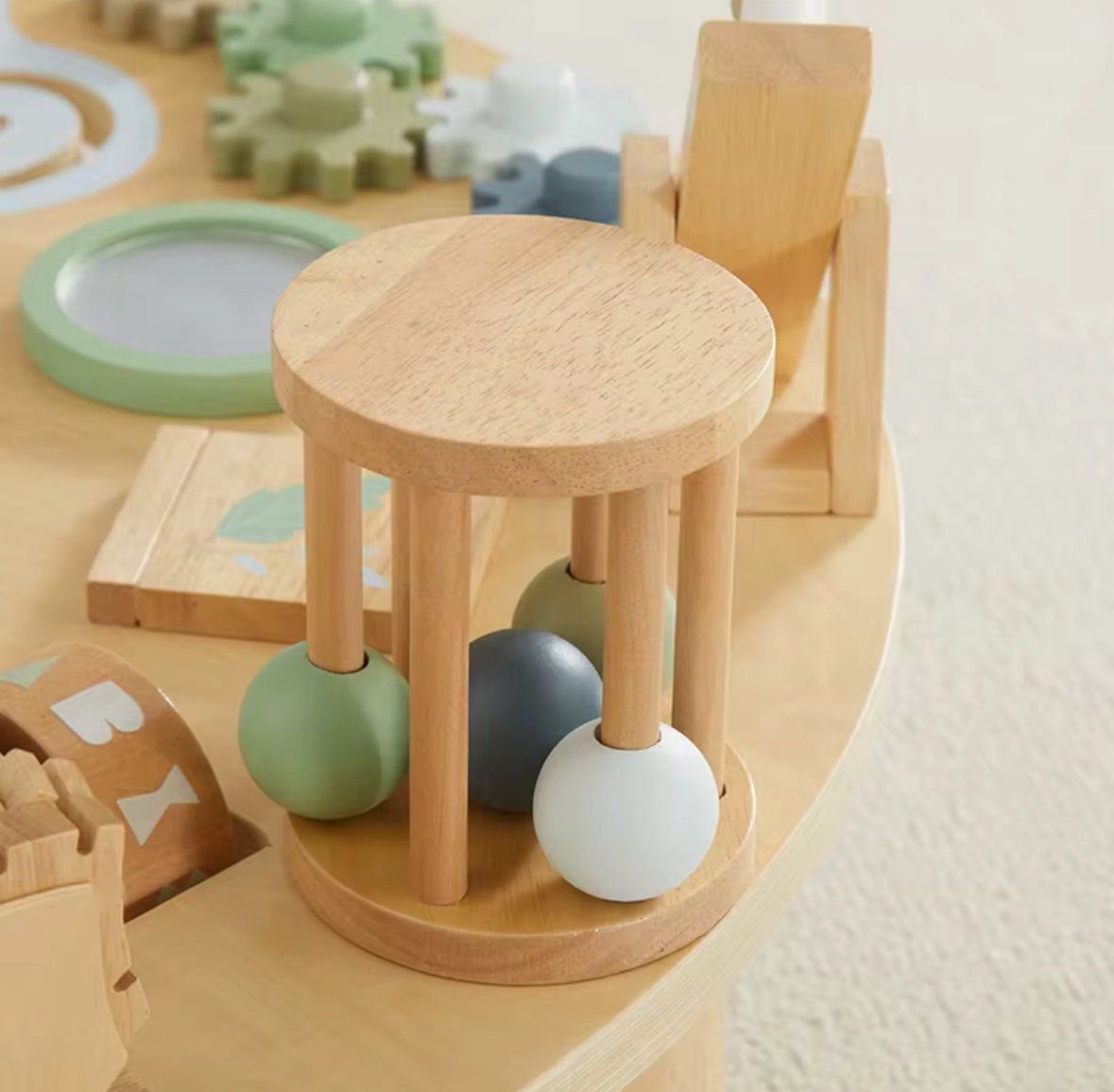 Montessori Wooden Activity Table - The Little Hive